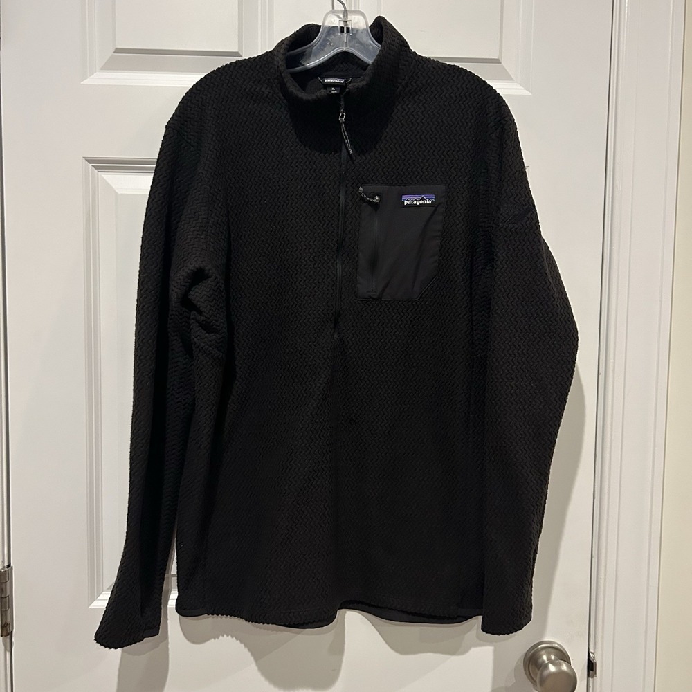 Patagonia R1 Air Zip-Neck Fleece Men XL Black VMware Partner Connect Logo 40245